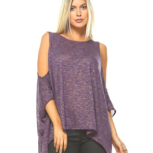 Lavender Cold Shoulder Tunic - Thumbnail 1