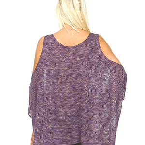 Lavender Cold Shoulder Tunic - Thumbnail 2