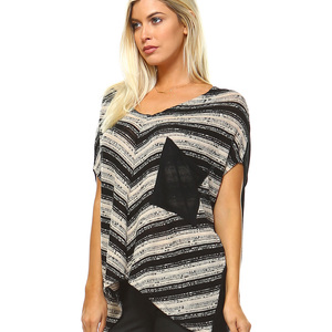 Diagonal Pocket Tunic - Thumbnail 1