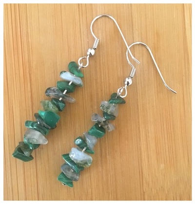 Authentic Polished-Two Stone Items-Womens Earring