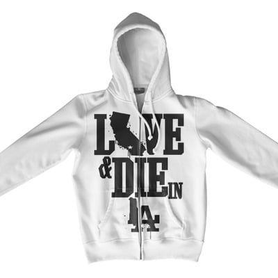 Live & die in la hoodie