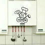 COOKING BEAR CUTE 20 cm x 20.7 cm Free Style DIY Wall Sticker Decal Set - Thumbnail 2