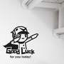 GOOD LUCK BOY Free Style BLACK Color Wall Sticker Decal Set - Thumbnail 1