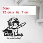 GOOD LUCK BOY Free Style BLACK Color Wall Sticker Decal Set - Thumbnail 2