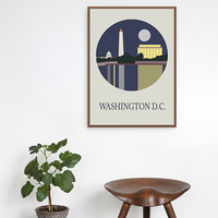 Washington DC, city art, illustration, art print - Thumbnail 3