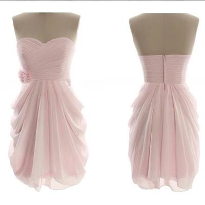 Pink bridesmaid dresses, grey bridesmaid dresses, simple bridesmaid dresses, summer bridesmaid dresses - Thumbnail 3