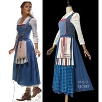 P110 COSPLAY beauty and beast princess belle Costume tailor made 2017 version - Thumbnail 1