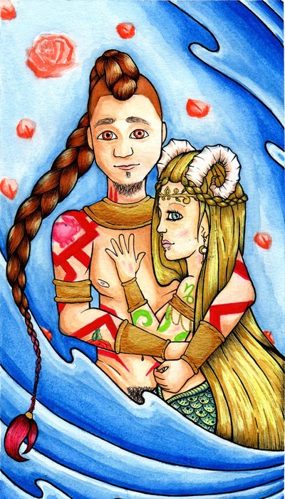 "Cancer and Capricorn" 8'' x 11.5'' Print