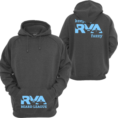Asphalt/Blue RVA Beard League Pull-Over Hoodie