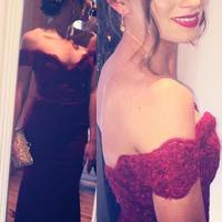 Lace Mermaid prom dresses, off shoulder prom dresses, Lace prom dresses, Prom dresses 2017,Cheap Long Prom Dresses - Thumbnail 1