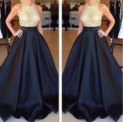 Halter backless prom dresses, Sexy beading prom dresses, cheap 217 prom dress, mermaid prom dresses, Long prom dress