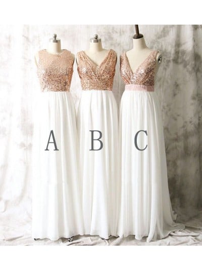 Cheap Gold sequin bridesmaid dresses, Rose gold bridesmaid dresses, 2017 bridesmaid dresses,986468
