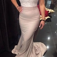 Lace bridesmaid dresses, Unique bridesmaid dresses, Long bridesmaid dresses, Custom bridesmaid dress - Thumbnail 1