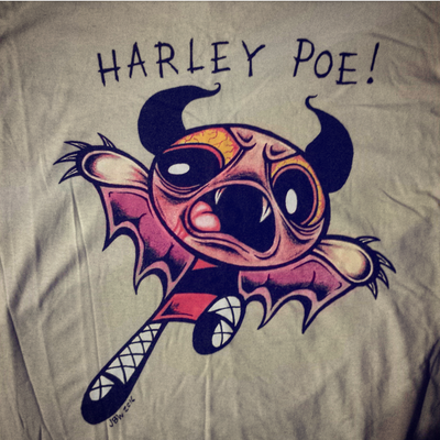 Harley poe shirt (tan)