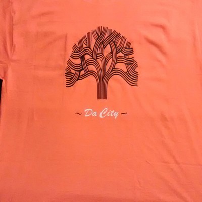 Oakland ca (orange,black&white) bay shirt.
