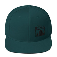 Dark Husslaz left Wool Blend Snapback - Thumbnail 9