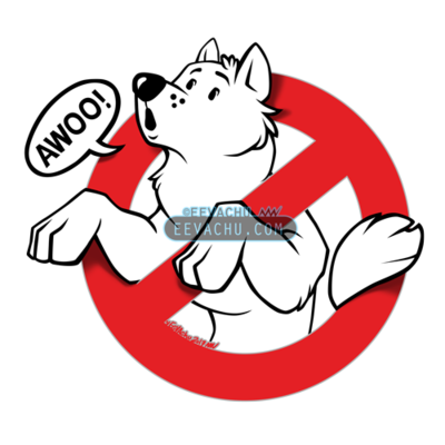 Awoobusters sticker (clear)