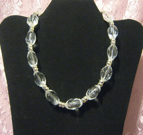 Crystal Clear Ice Nugget Necklace