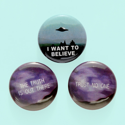 X-files - 1" buttons