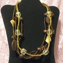 Amber & Brown Statement Necklace
