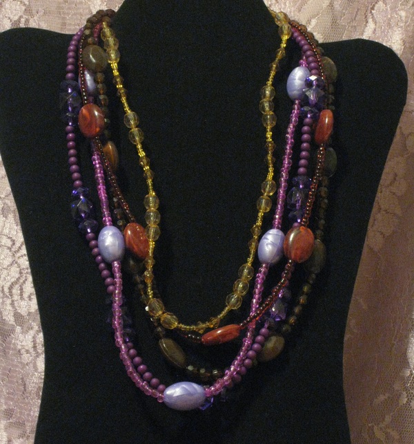 Purples & Mixed Statement Necklace