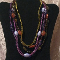 Purples & Mixed Statement Necklace