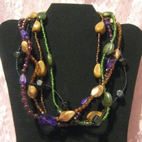 Mardi Gras Inspired Necklace