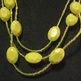 Green Acrylic Triple Strand Necklace - Thumbnail 2
