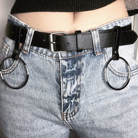 Free Shipping-CYBERPUNK DOUBLE RING BELT - Thumbnail 1