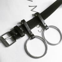 Free Shipping-CYBERPUNK DOUBLE RING BELT - Thumbnail 3