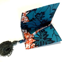 Passport cover - teal coral white - Thumbnail 1