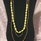 Tan Bead, Chain & Wood Necklaces - Thumbnail 2