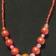 Red Acrylic & Wood Necklace - Thumbnail 1