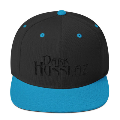 Dark Husslaz no logo Wool Blend Snapback
