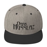 Dark Husslaz no logo Wool Blend Snapback - Thumbnail 12