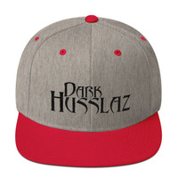 Dark Husslaz no logo Wool Blend Snapback - Thumbnail 16