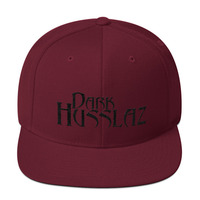 Dark Husslaz no logo Wool Blend Snapback - Thumbnail 21