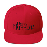 Dark Husslaz no logo Wool Blend Snapback - Thumbnail 22