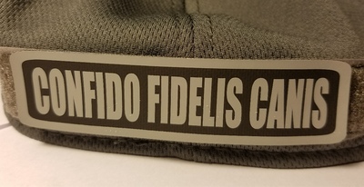 Confido Fidelis Canis name tape