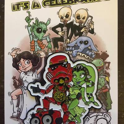 Sw celebration 2017 exclusive hip hop trooper party pin!  - last one!