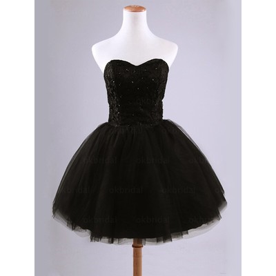 Tulle homecoming dress, Black Homecoming dresses, junior homecoming dress, cheap 2017 homecoming dress