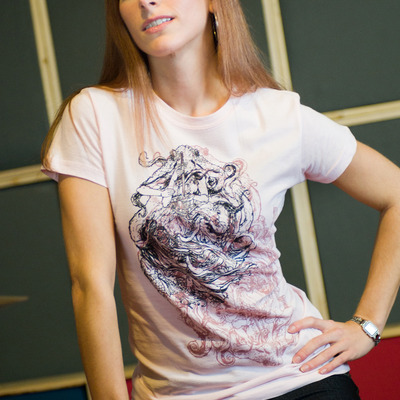 Octolady - pink female shirt