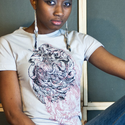 Octolady - gray female shirt