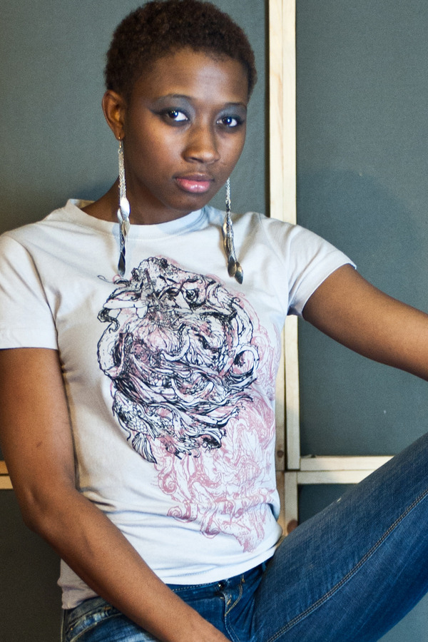 OCTOLADY - Gray female shirt