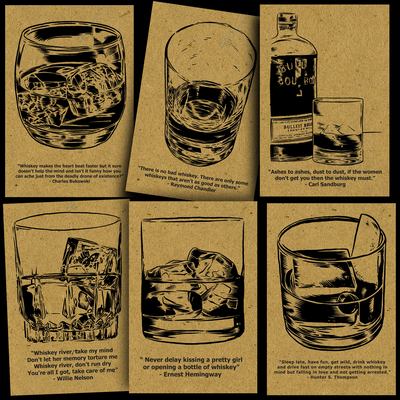Whiskey Postcard Set