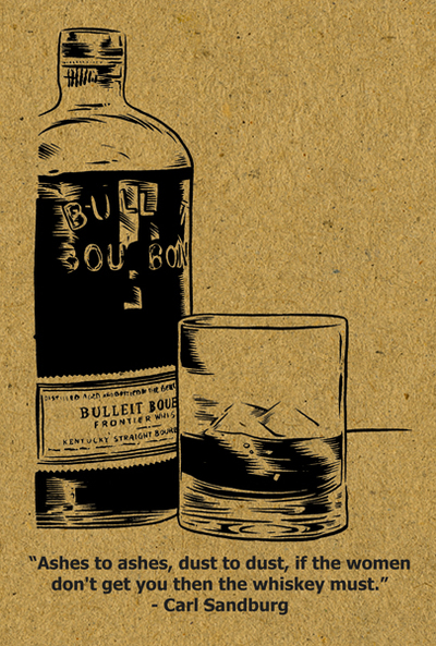 whiskey postcard - carl sandburg