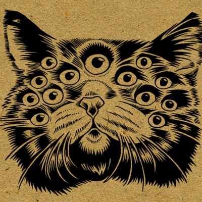 13 eyed cat postcard - Thumbnail 3