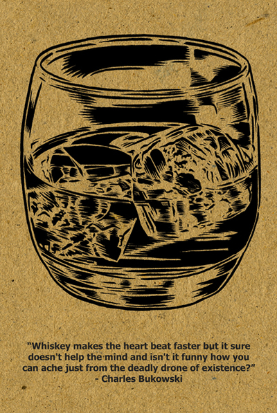 whiskey postcard - charles bukowski
