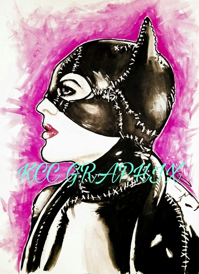 Catwoman pink lights
