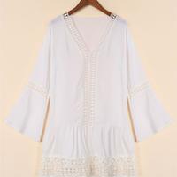 White Boho Tunic - Thumbnail 1